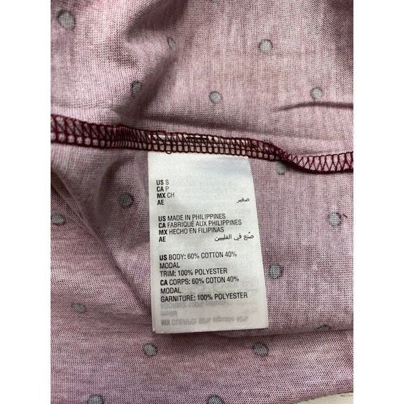 Style & Co Red Black‎ Polka Dot Ruffle Sleeve Top Sz Small NEW - Picture 6 of 6